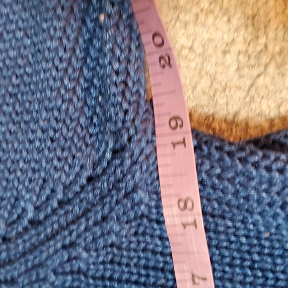 Vintage med blue sweater turtle neck y2k - Picture 2 of 6